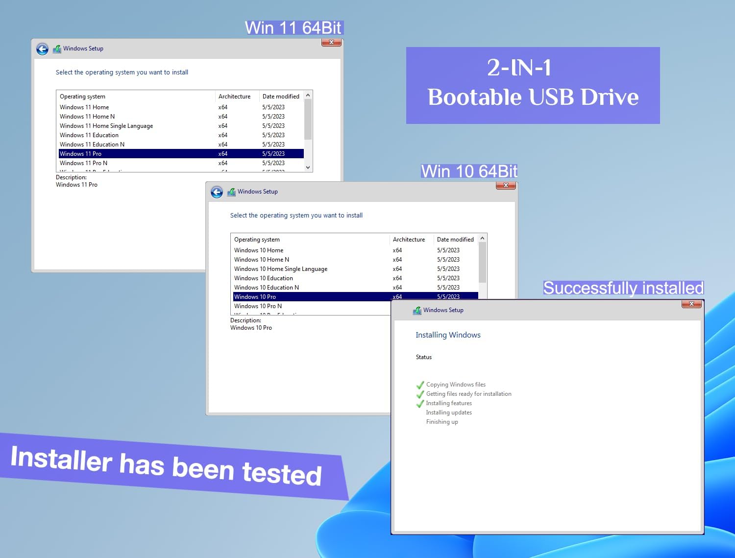 Windows Recovery USB Drive-32GB Bootable USB for Windows 10 & 11 - Image 2