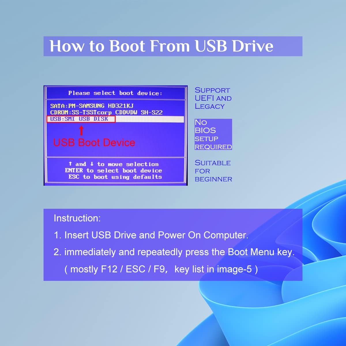 Windows Recovery USB Drive-32GB Bootable USB for Windows 10 & 11 - Image 3