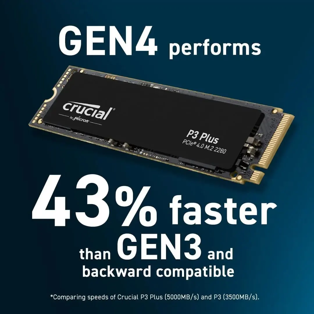 Crucial P3 Plus NVMe M.2 SSD - 500GB/1TB/2TB, 5000MB/s - Image 5