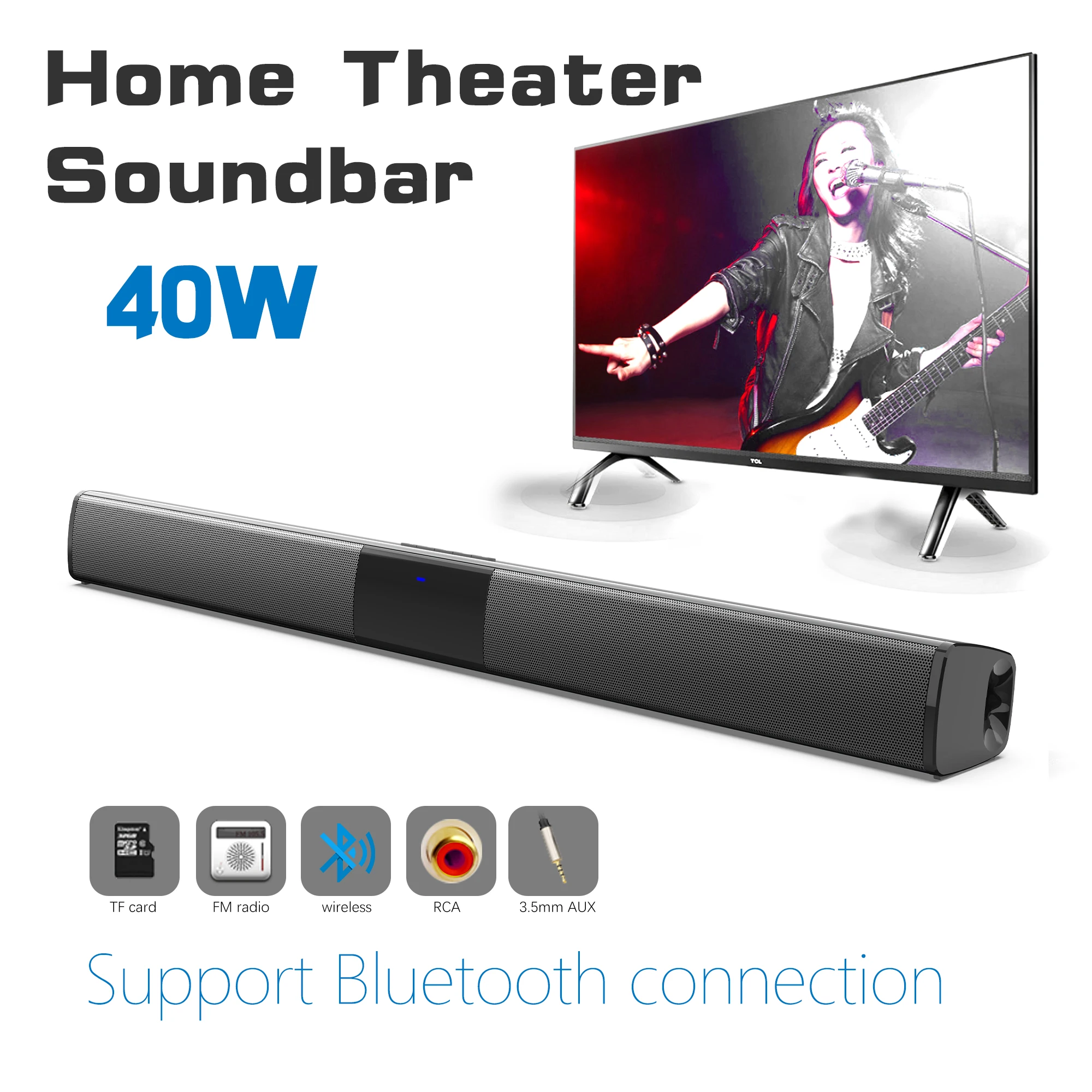 Bluetooth Speaker with FM Radio - V4.2 Connectivity and USB Input - Image 2