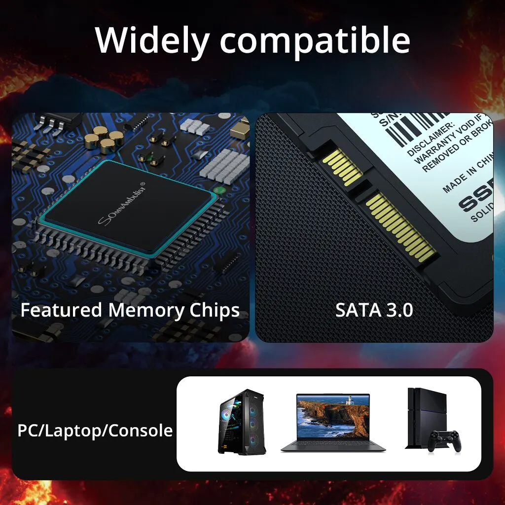 SomnAmbulist SATA3 SSD - 120GB to 2TB Internal Solid State Drive - Image 6