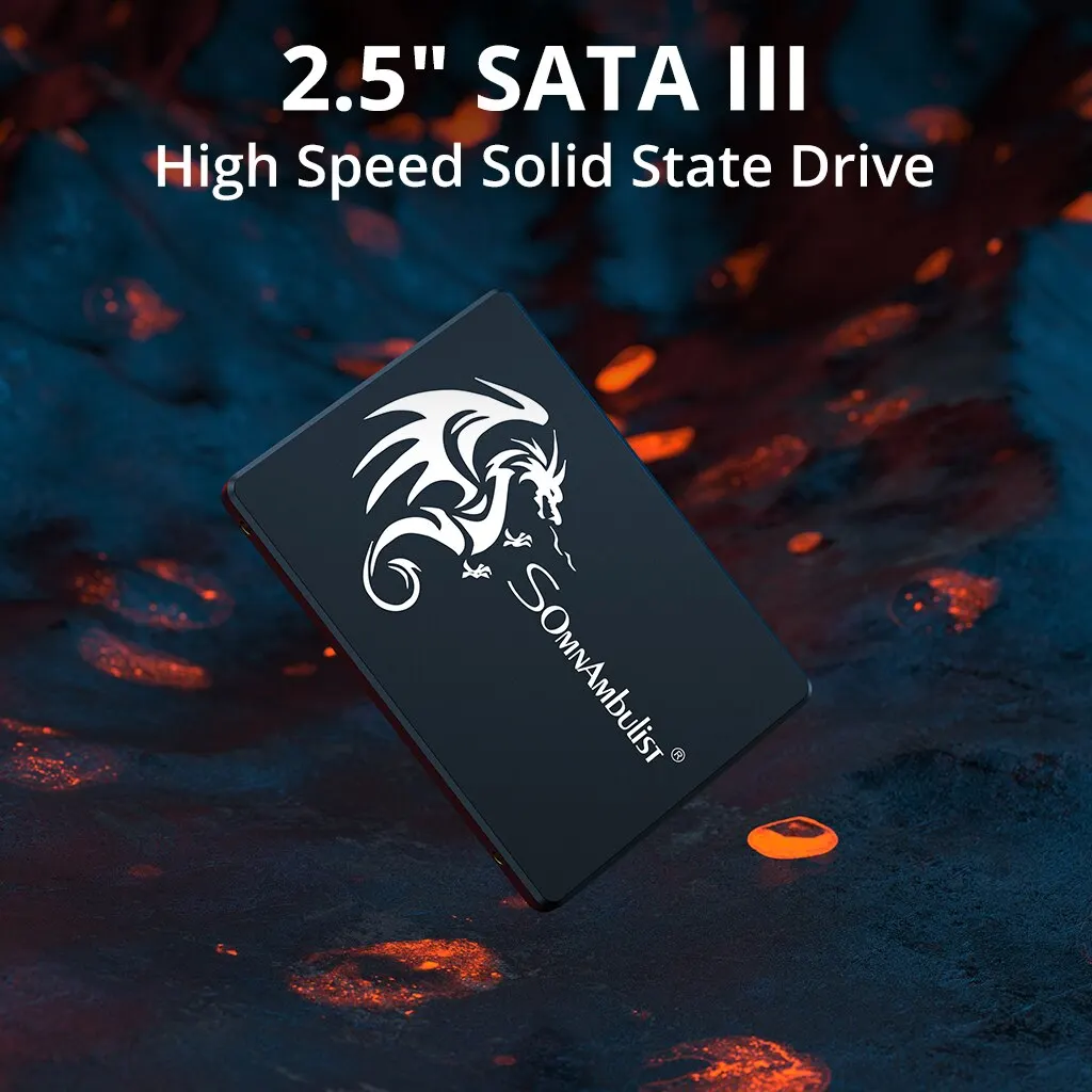SomnAmbulist SATA3 SSD - 120GB to 2TB Internal Solid State Drive - Image 2