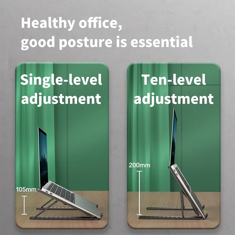 Foldable Adjustable Laptop Stand - Portable Holder for MacBook & Laptops - Image 4