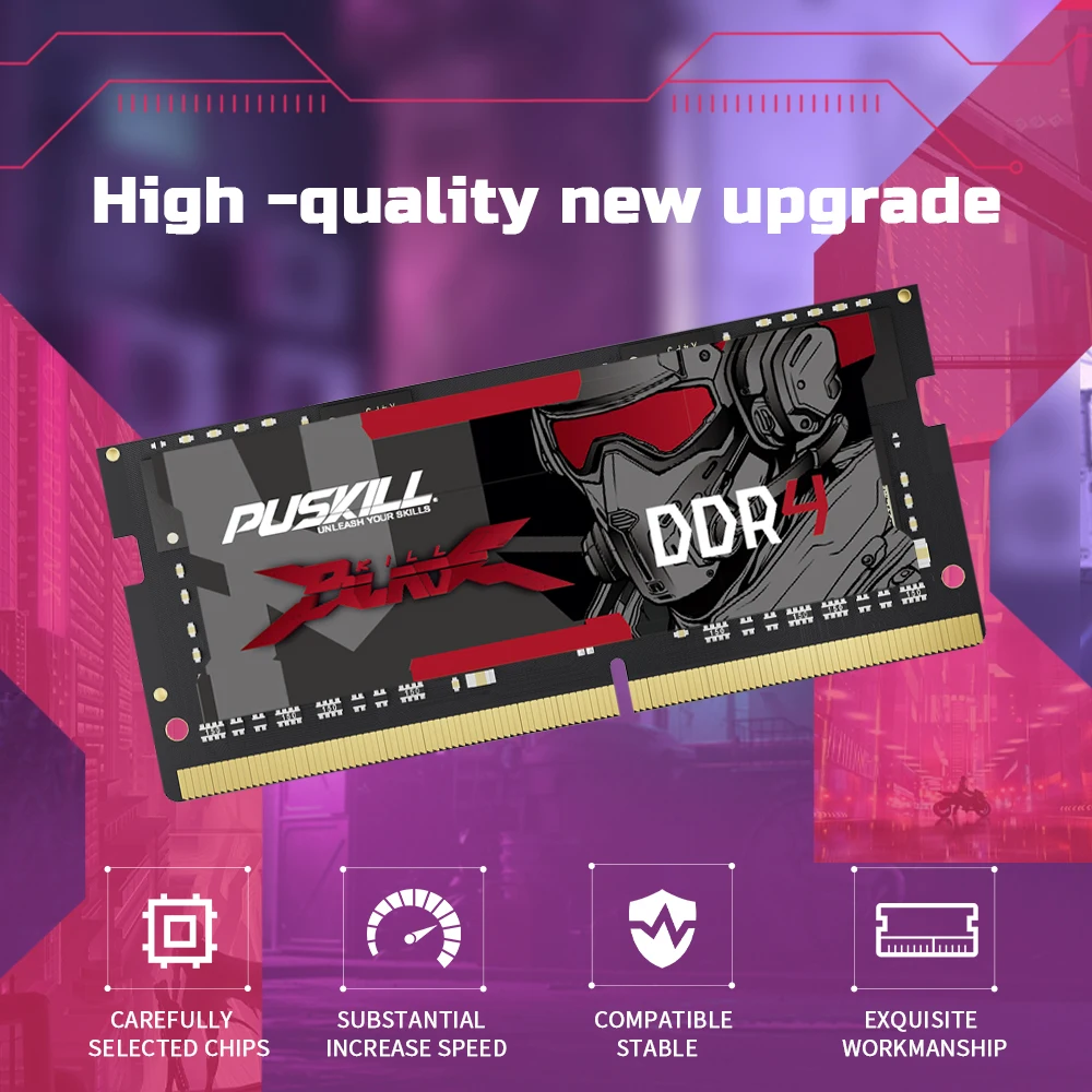 PUSKILL DDR4 SODIMM Laptop RAM – 4GB/8GB/16GB - Image 6