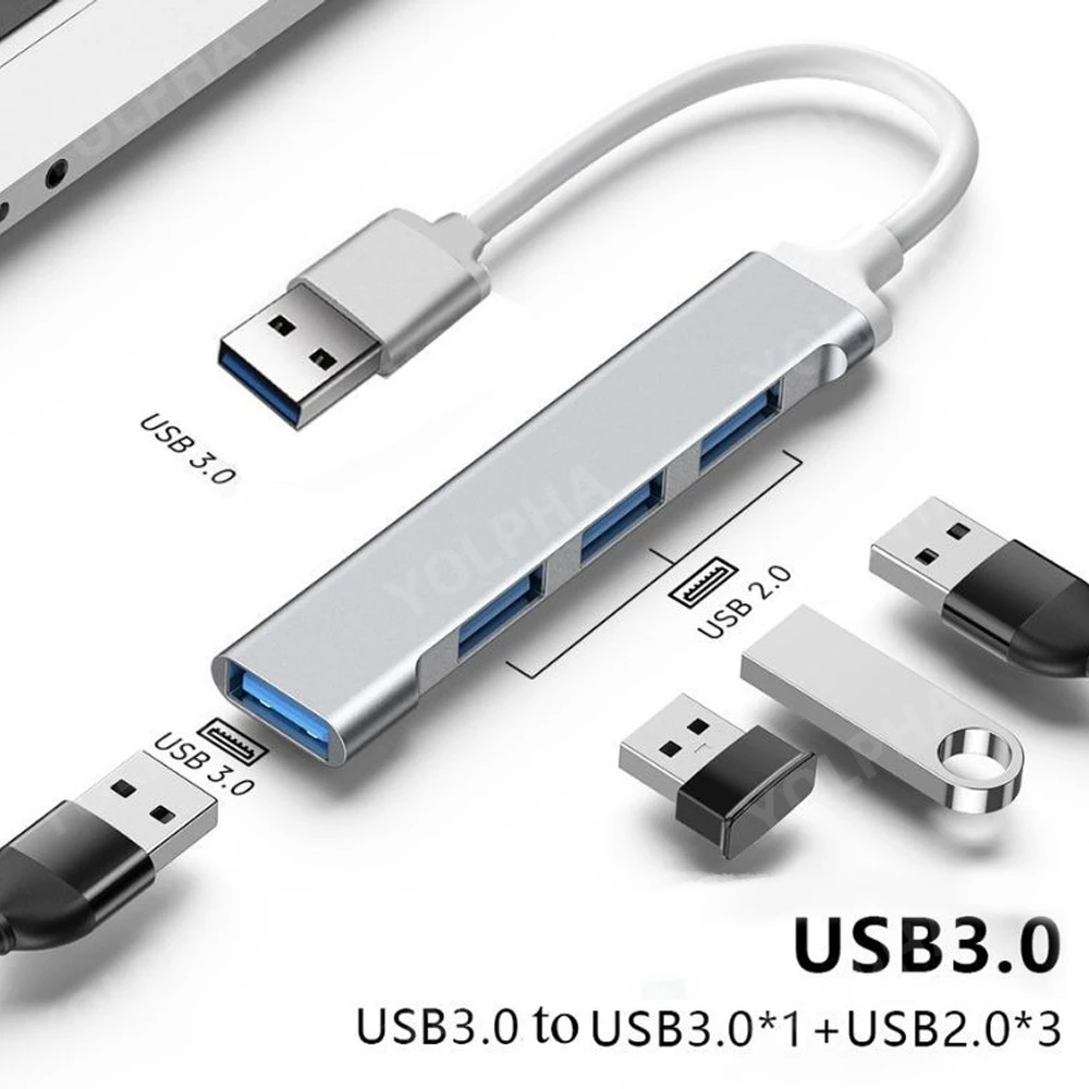 4-Port USB 3.0 Hub - High-Speed Type-C Splitter 5Gbps - Image 6