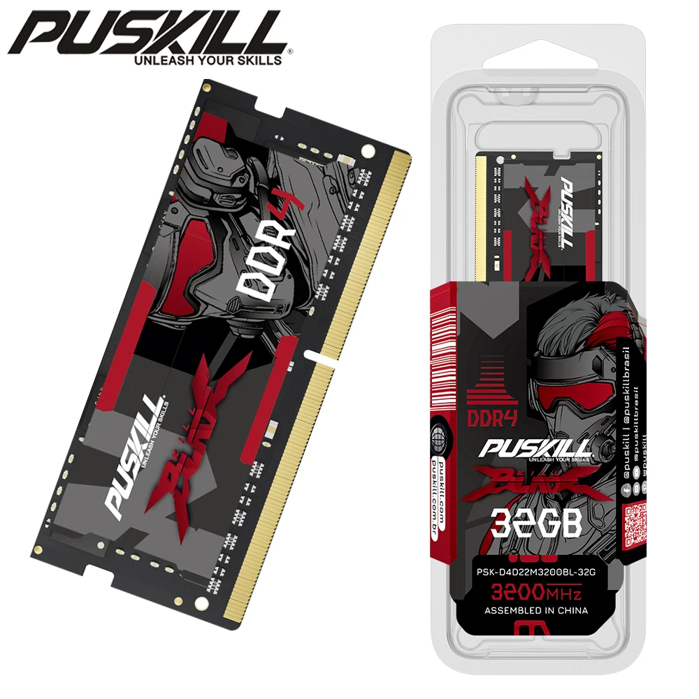 PUSKILL Killblade DDR4 Laptop RAM 8GB 16GB 32GB - 3200MHz/2666MHz
