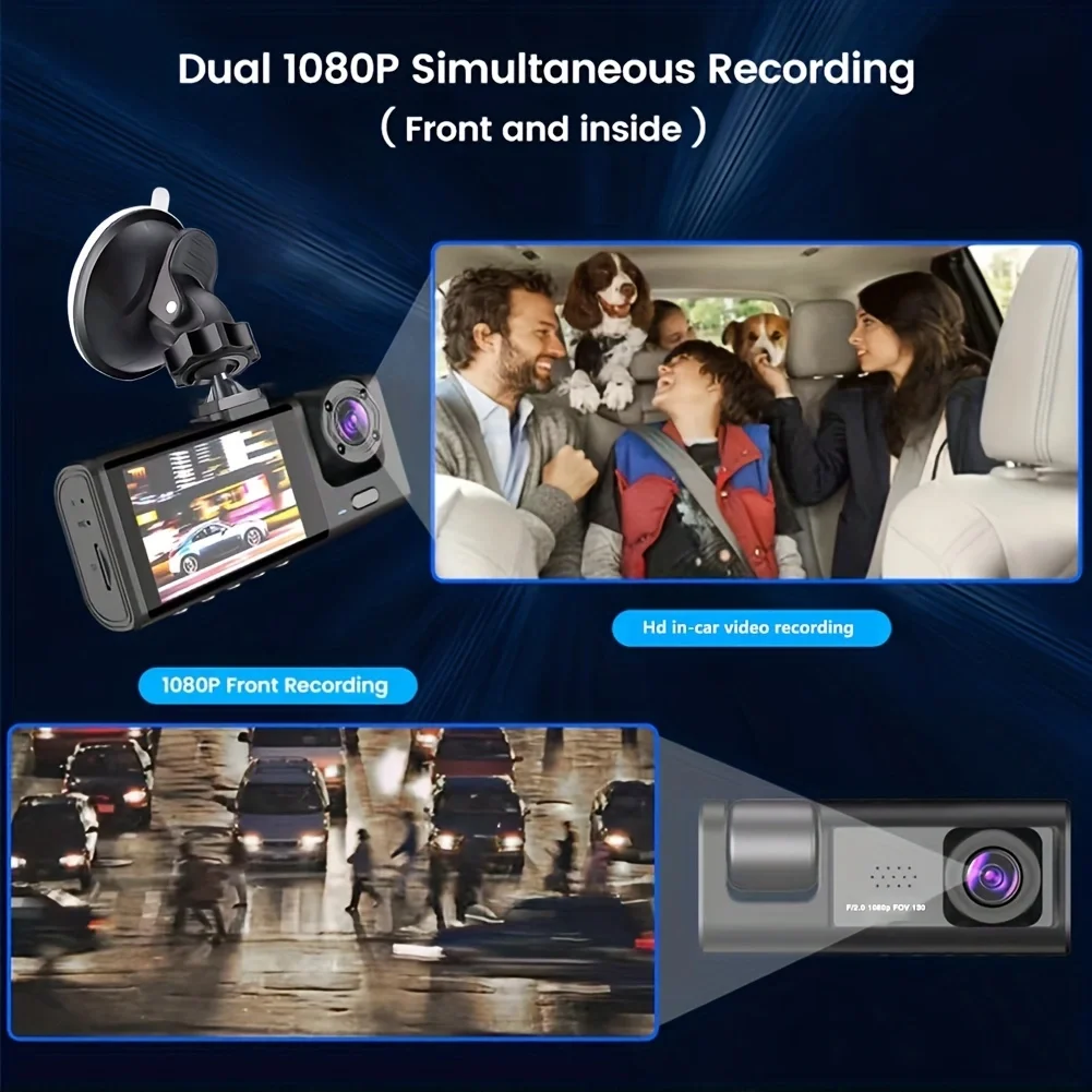 1080P Dash Cam with IR Night Vision, Loop Recording & 2" IPS Screen - Image 4