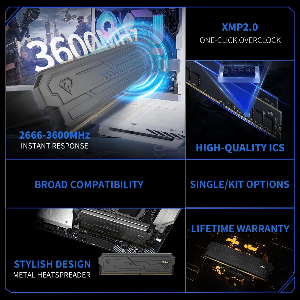 Netac RAM | Shadow DDR4 & DDR5 Desktop Memory - Image 2
