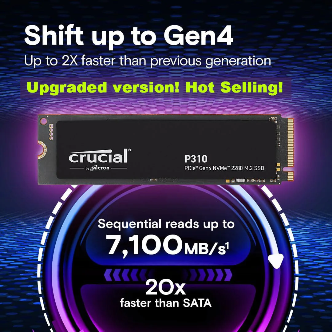 Crucial P3 Plus NVMe M.2 SSD - 500GB/1TB/2TB, 5000MB/s - Image 6