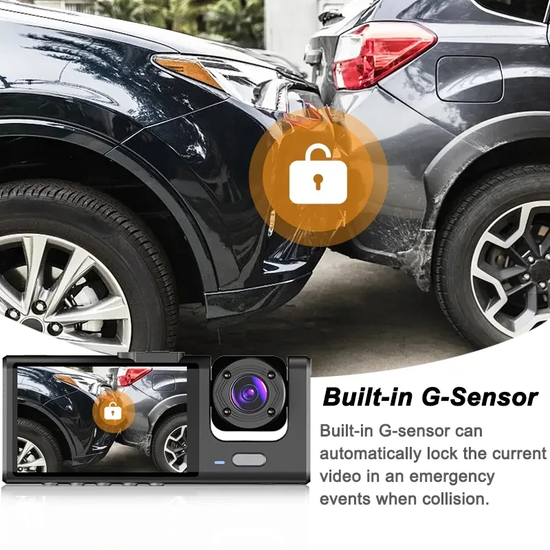 1080P Car DVR 3-Camera Dash Cam with IR Night Vision - Image 4